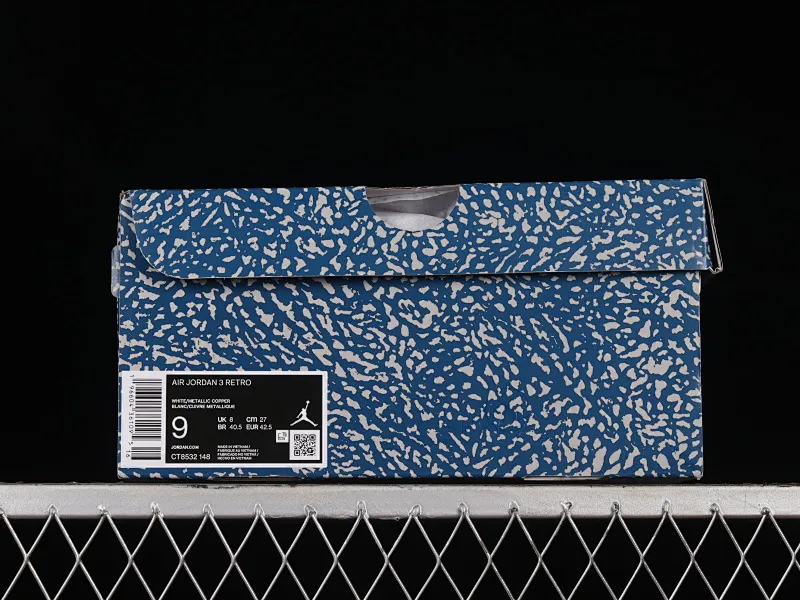 All categories Air Jordan Jordan series basketball shoes Air Jordan 3 foreign trade version Air Jordan Retro AJ3 Joe 3 White and Blue Wizards CT8532-148